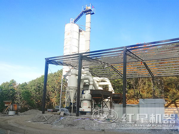 石油焦磨粉加工現場